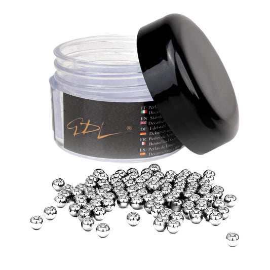 1000 Perline di per Pulizia, Riutilizzabili Perle di Pulizia in Acciaio Inox, per Decanter, Bottiglie, Vasi, Caraffe