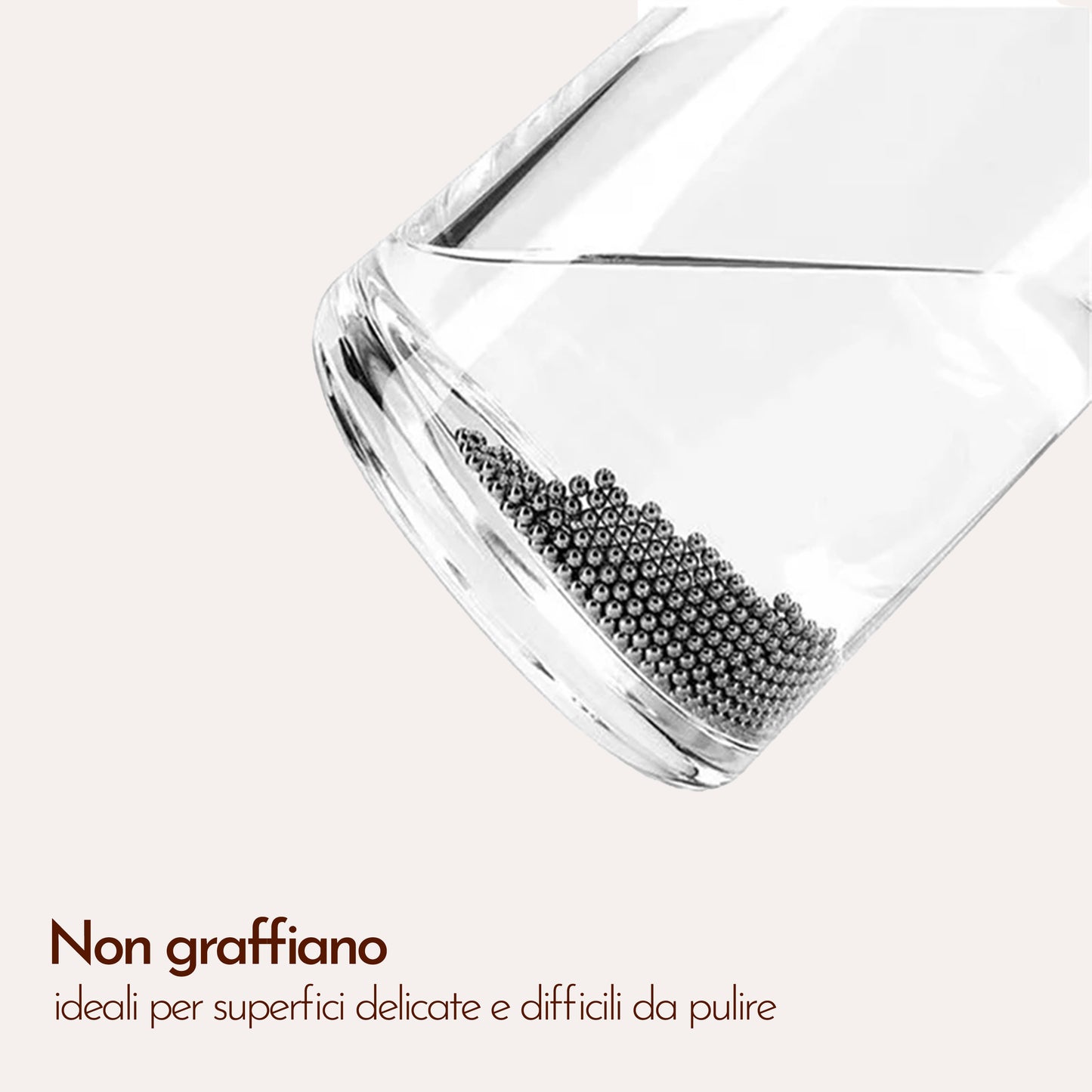 1000 Perline di per Pulizia, Riutilizzabili Perle di Pulizia in Acciaio Inox, per Decanter, Bottiglie, Vasi, Caraffe